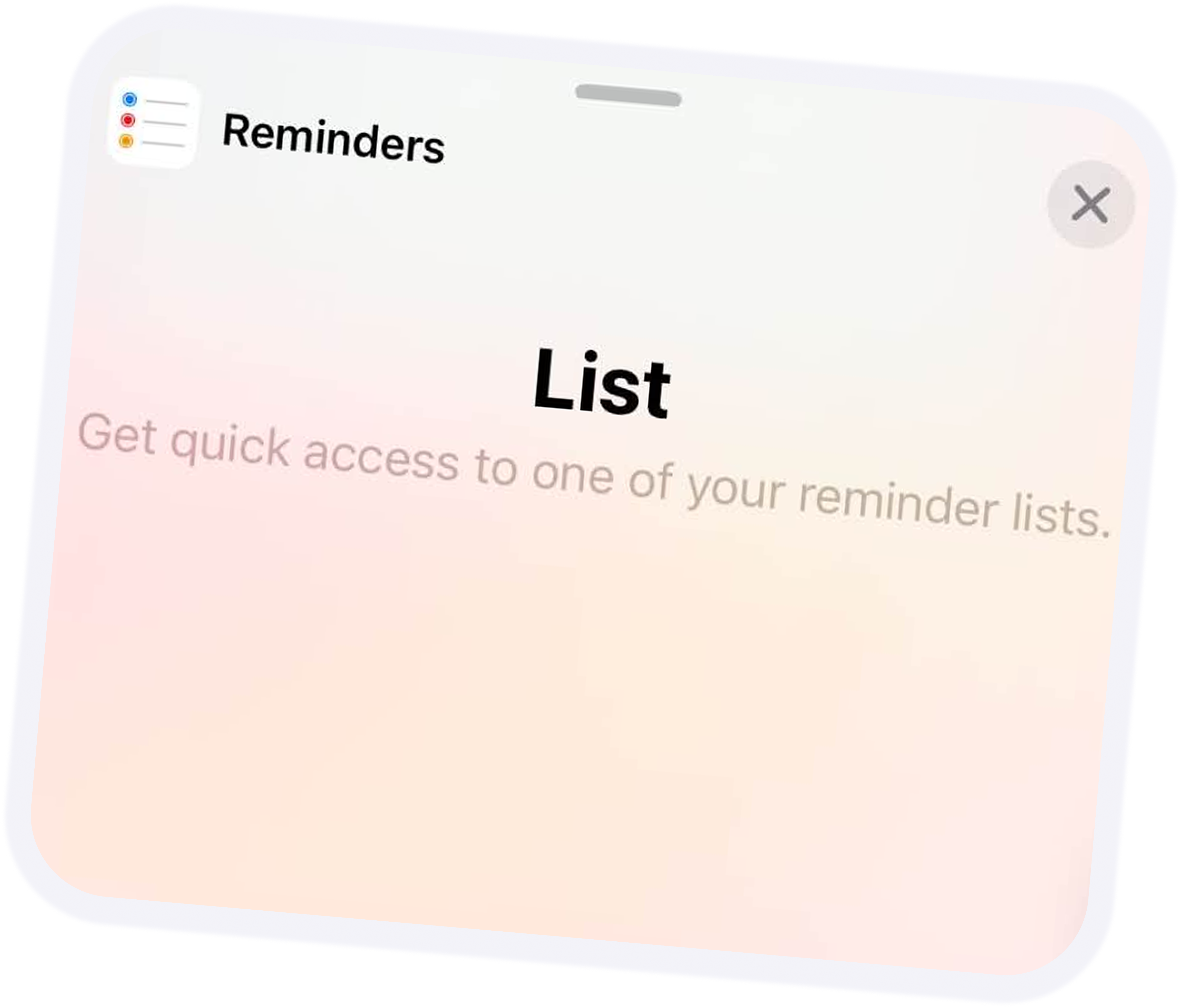 reminder
